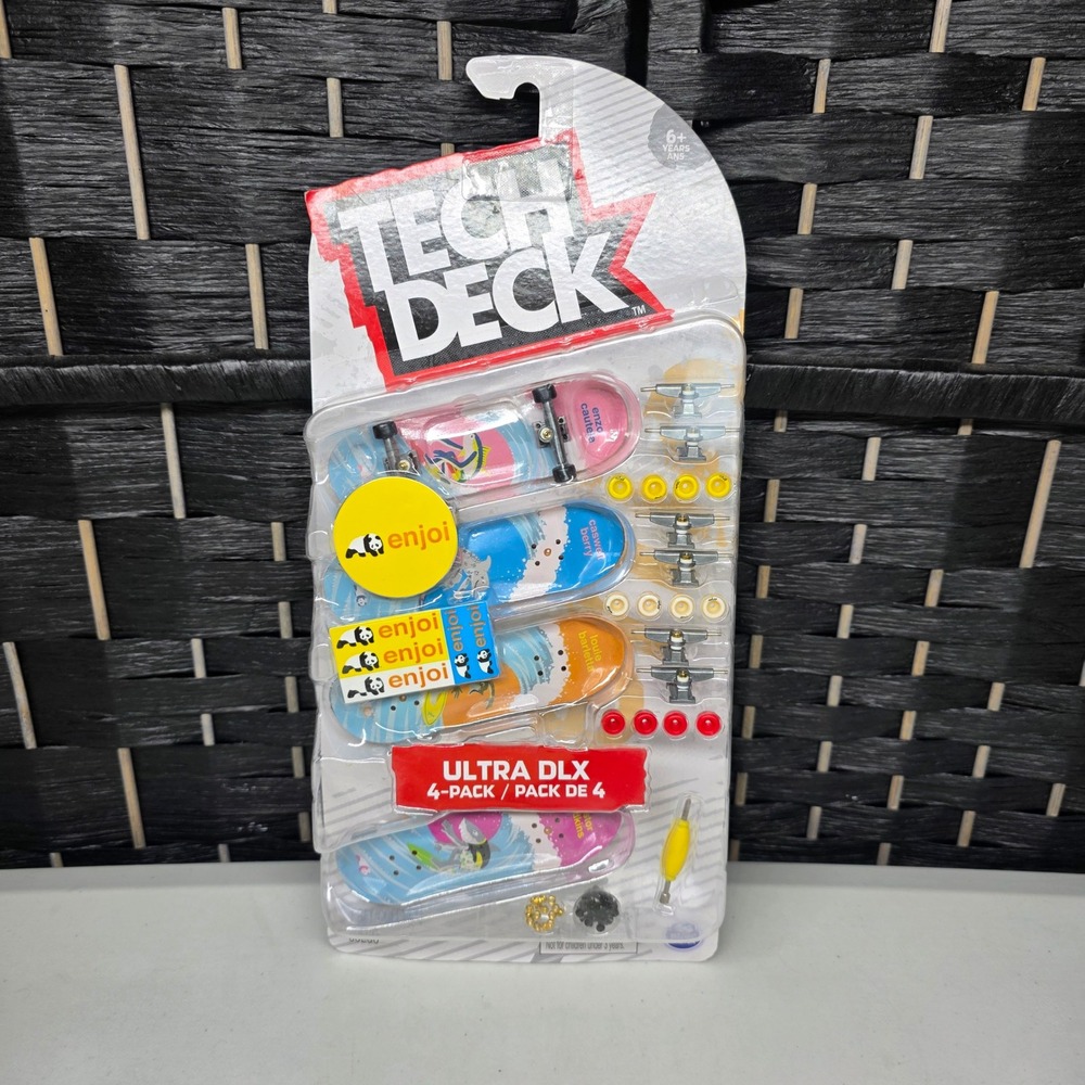 Tech Deck Ultra DLX 4-Pack Enjoi Fingerboard Skateboard Set New 6028785